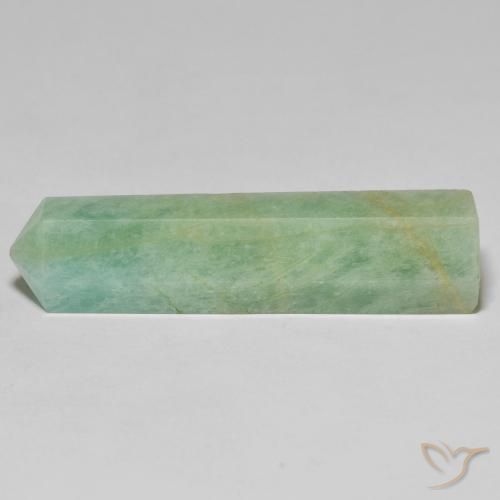 29.17ct Naturale Verde chiaro Amazzonite, Taglio a fantasia, Opaco