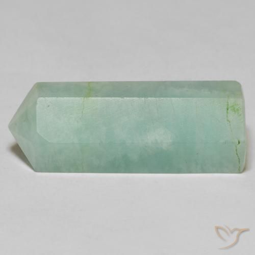 22.16ct Naturale Verde muschio chiaro Amazzonite, Taglio a fantasia, Opaco
