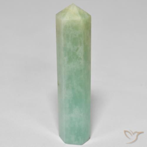 26.97ct Naturale Verde chiaro Amazzonite, Taglio a fantasia, Opaco