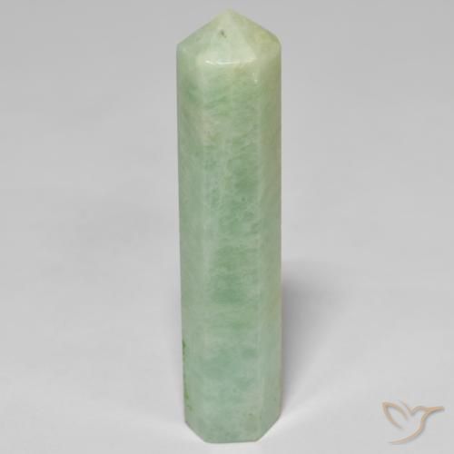 24.91ct Naturale Medium Light-Green Amazzonite, Taglio a fantasia, Opaco