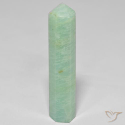 Amazzonite Verde muschio pallido naturale da 23.35 ct, Taglio a fantasia, Opaco