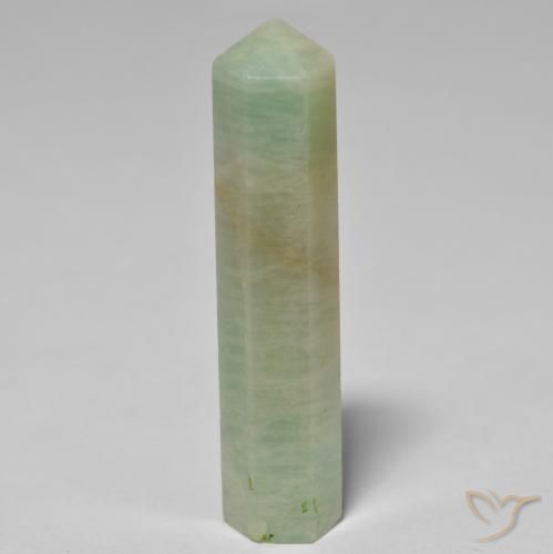 27.47ct Naturale Verde medio Amazzonite, Taglio a fantasia, Opaco