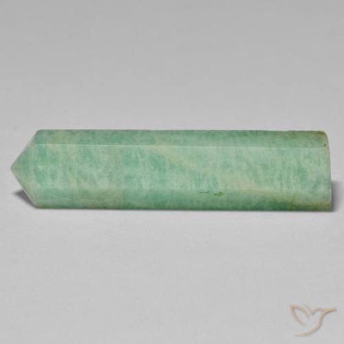 37.21ct Naturale Verde chiaro Amazzonite, Taglio a fantasia, Opaco