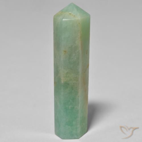 32.06ct Naturale Verde chiaro Amazzonite, Taglio a fantasia, Opaco
