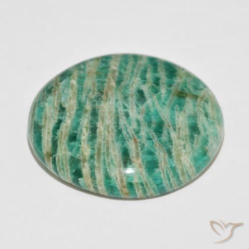 Amazzonite Verde Pino naturale da 62.29 ct, Rotondo, Opaco