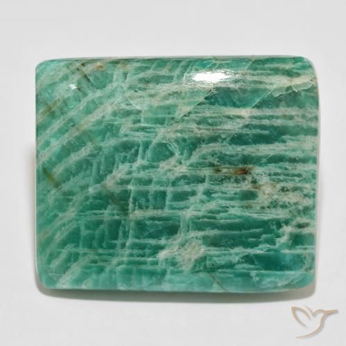75.66ct Naturale Verde freddo Amazzonite, Cuscino, Opaco