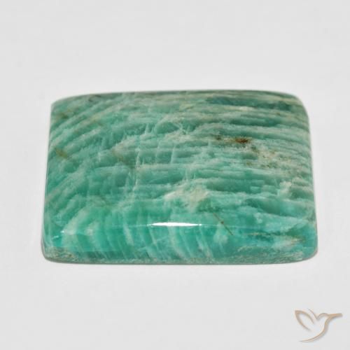 Amazzonite Verde freddo naturale da 75.66 ct, Cuscino, Opaco