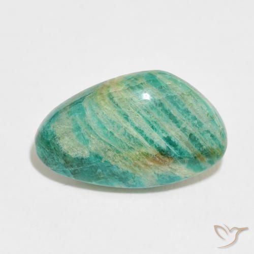 9.12ct Naturale Verde multicolore Amazzonite, Taglio a fantasia, Opaco