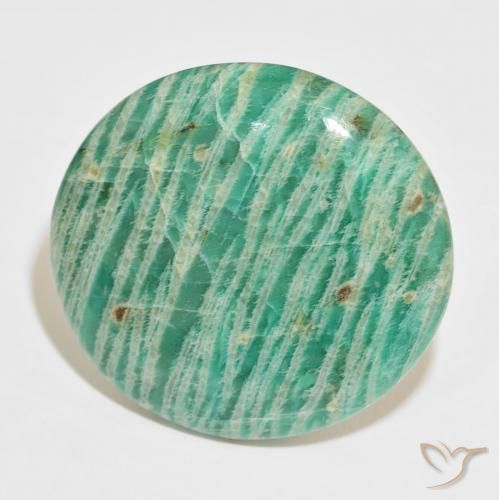 Amazzonite Verde multicolore naturale da 81.57 ct, Ovale, Opaco