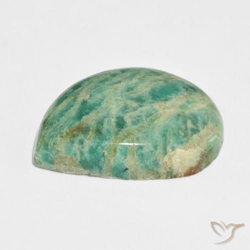 Amazzonite Verde multicolore naturale da 32.34 ct, Taglio a fantasia, Opaco