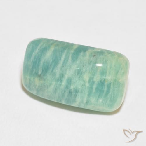 Amazzonite Verde multicolore naturale da 14.52 ct, Cuscino, Opaco