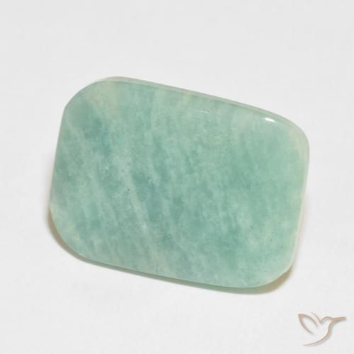 Amazzonite Verde muschio chiaro naturale da 21.31 ct, Cuscino, Opaco