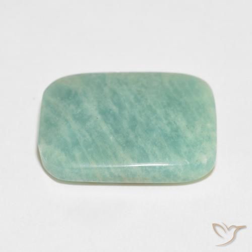 Amazzonite Verde muschio chiaro naturale da 21.31 ct, Cuscino, Opaco