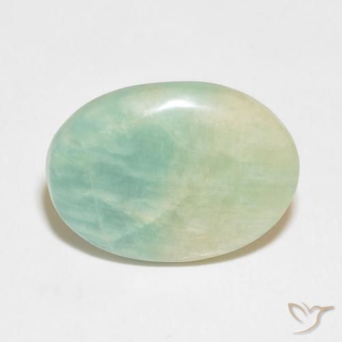 13.05ct Naturale Verde chiaro Amazzonite, Ovale, Opaco