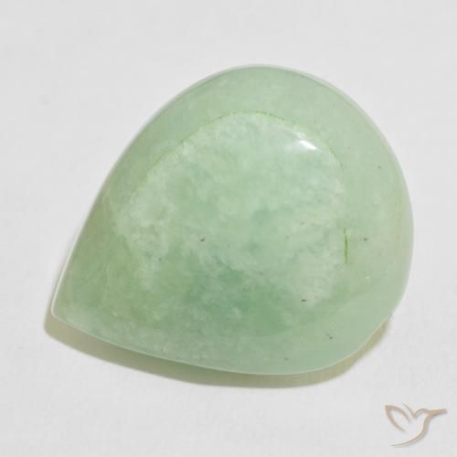 26.28ct Naturale Verde medio Amazzonite, Forma a pera, Opaco