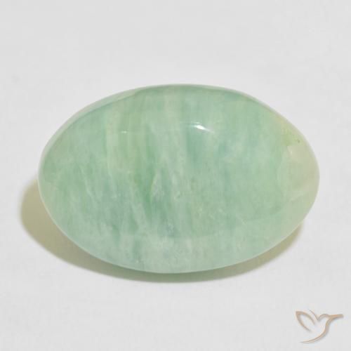 18.50ct Naturale Verde muschio Amazzonite, Ovale, Opaco