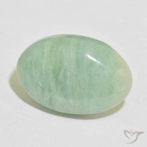 Amazzonite Verde muschio naturale da 18.50 ct, Ovale, Opaco