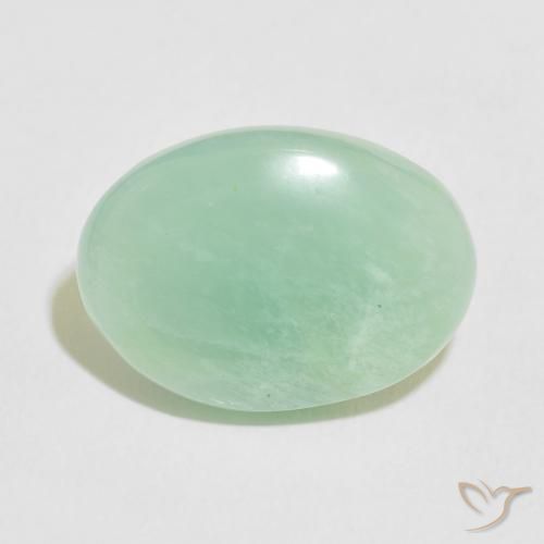 10.01ct Naturale Verde medio Amazzonite, Ovale, Opaco