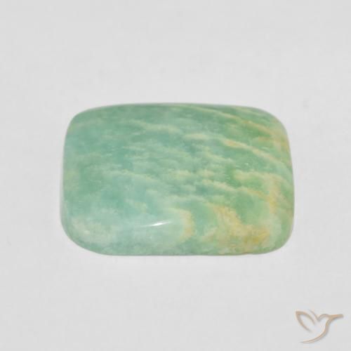 Amazzonite Verde multicolore naturale da 11.86 ct, Cuscino, Opaco