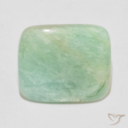 15.17ct Naturale Grigio verde Amazzonite, Cuscino, Opaco