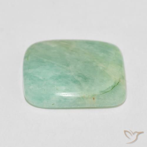 Amazzonite Grigio verde naturale da 15.17 ct, Cuscino, Opaco