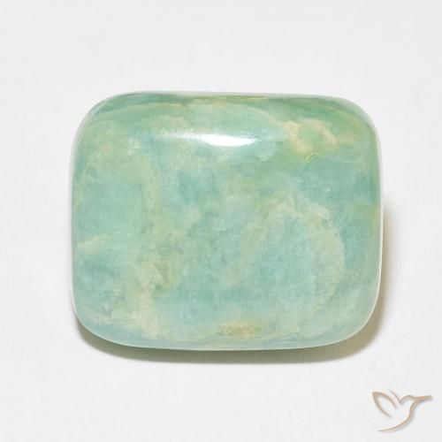 22.58ct Naturale Verde medio Amazzonite, Cuscino, Opaco