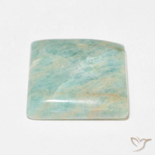 Amazzonite Verde muschio chiaro naturale da 18.64 ct, Quadrato, Opaco