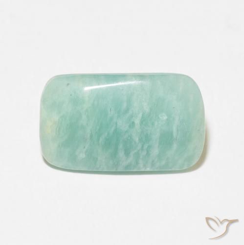 6.20ct Naturale Verde pallido Amazzonite, Cuscino, Opaco