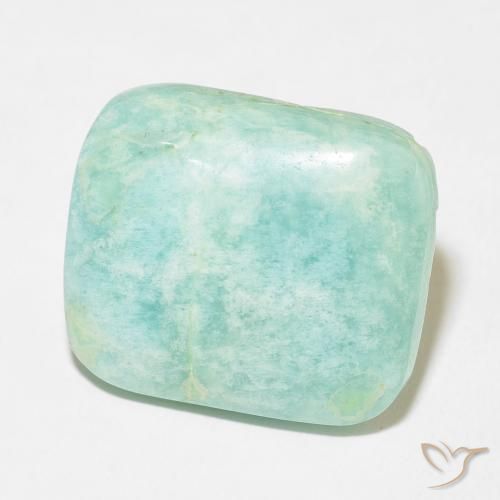 Amazzonite Verde chiaro naturale da 25.18 ct, Cuscino, Opaco
