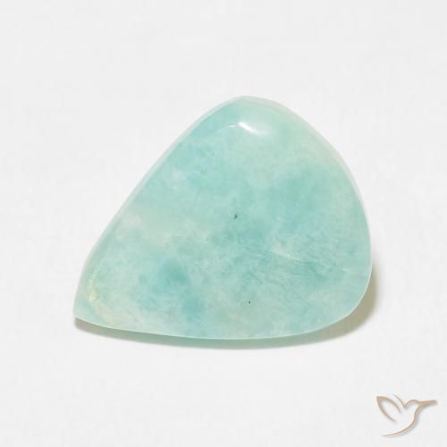 6.01ct Naturale Verde chiaro Amazzonite, Forma a pera, Opaco