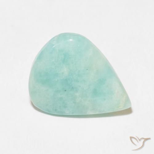 Amazzonite Verde chiaro naturale da 6.01 ct, Forma a pera, Opaco