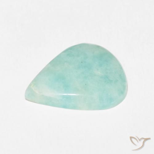 Amazzonite Verde chiaro naturale da 6.01 ct, Forma a pera, Opaco