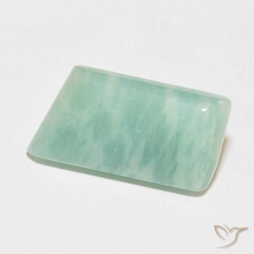 Amazzonite Verde bluastro chiaro naturale da 7.41 ct, Taglio a fantasia, Opaco