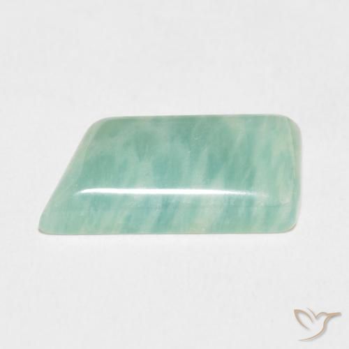 Amazzonite Verde bluastro chiaro naturale da 7.41 ct, Taglio a fantasia, Opaco
