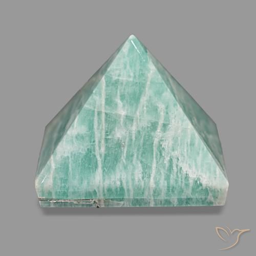 Amazzonite Verde mare chiaro naturale da 82.68 ct, Quadrato, Opaco