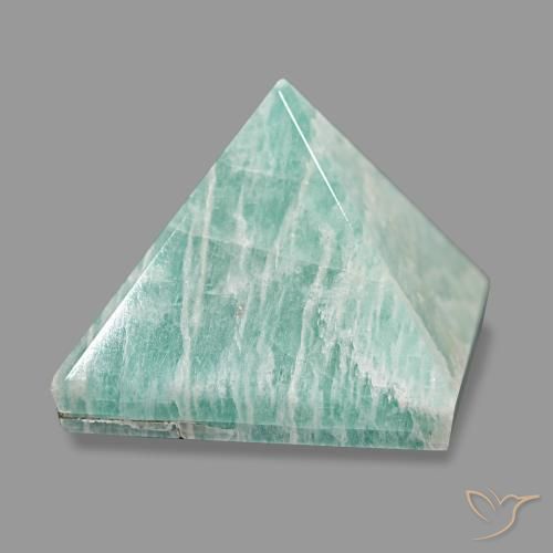 Amazzonite Verde mare chiaro naturale da 82.68 ct, Quadrato, Opaco