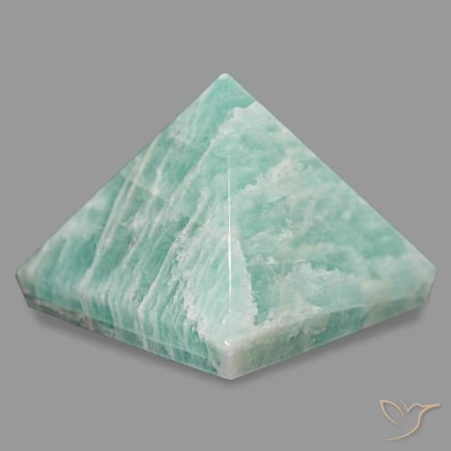 Amazzonite Verde mare chiaro naturale da 82.68 ct, Quadrato, Opaco