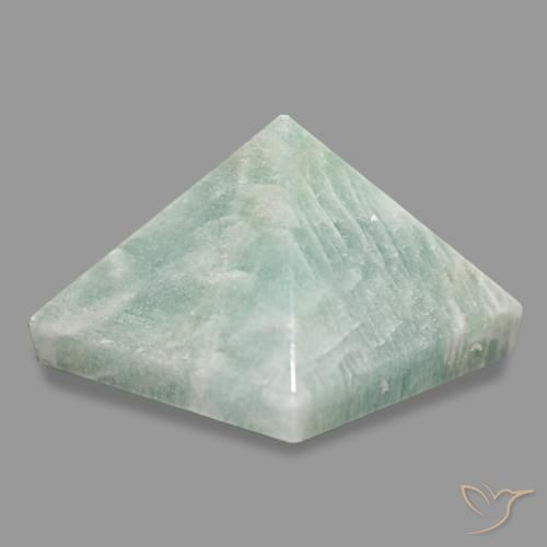 Amazzonite Verde chiaro naturale da 60.66 ct, Quadrato, Opaco