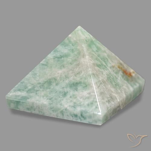 Amazzonite Verde pallido naturale da 86.77 ct, Quadrato, Opaco