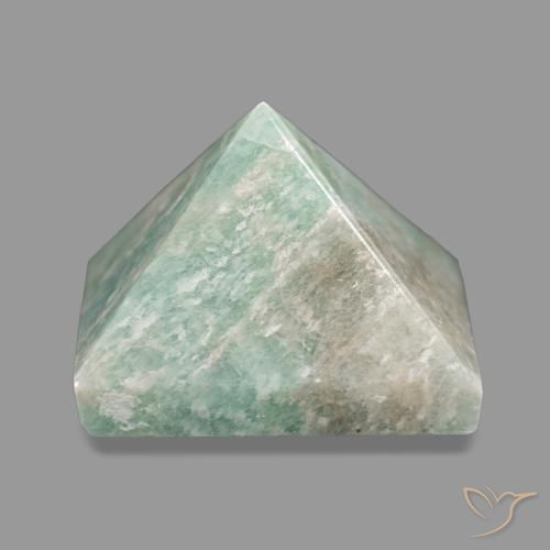 Amazzonite Muschio Grigio Verde naturale da 67.40 ct, Quadrato, Opaco