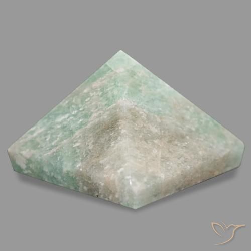 Amazzonite Muschio Grigio Verde naturale da 67.40 ct, Quadrato, Opaco