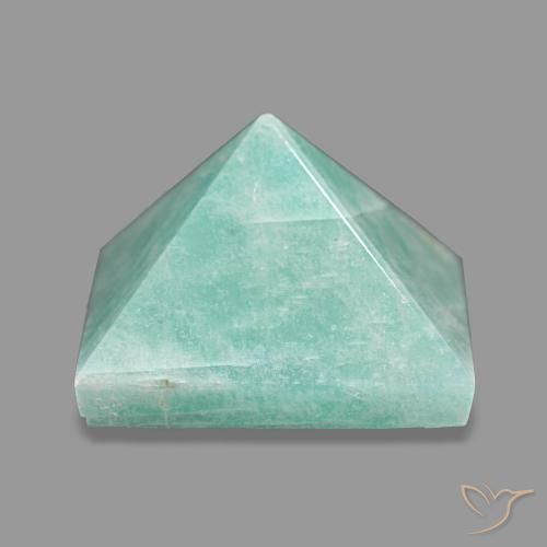 68.30ct Verde bluastro Amazzonite, Quadrato, Opaco