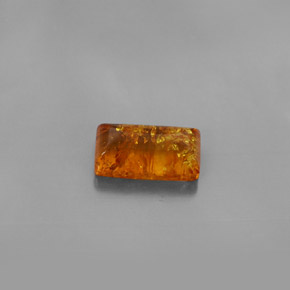 Ambra naturale arancione da 1,32 ct, trasparente, trasparente/traslucido