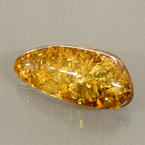Ambra naturale arancione da 20,89 ct, trasparente, trasparente/traslucido