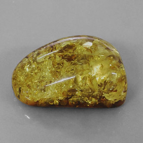 Ambra naturale arancione da 17,75 ct, trasparente, trasparente/traslucido