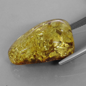 Ambra naturale arancione da 17,75 ct, trasparente, trasparente/traslucido