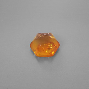 Ambra naturale arancione da 0,83 ct, trasparente, trasparente/traslucido