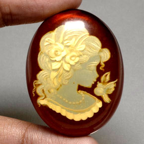 Ambra naturale arancione da 31,01 ct, trasparente, trasparente/traslucido