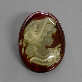 Ambra naturale marrone da 18,89 ct, trasparente, trasparente/traslucido