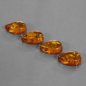 Ambra naturale arancione da  ct, trasparente, trasparente/traslucido